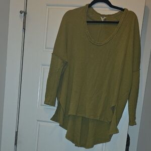 We The Free Olive Long Sleeve Top